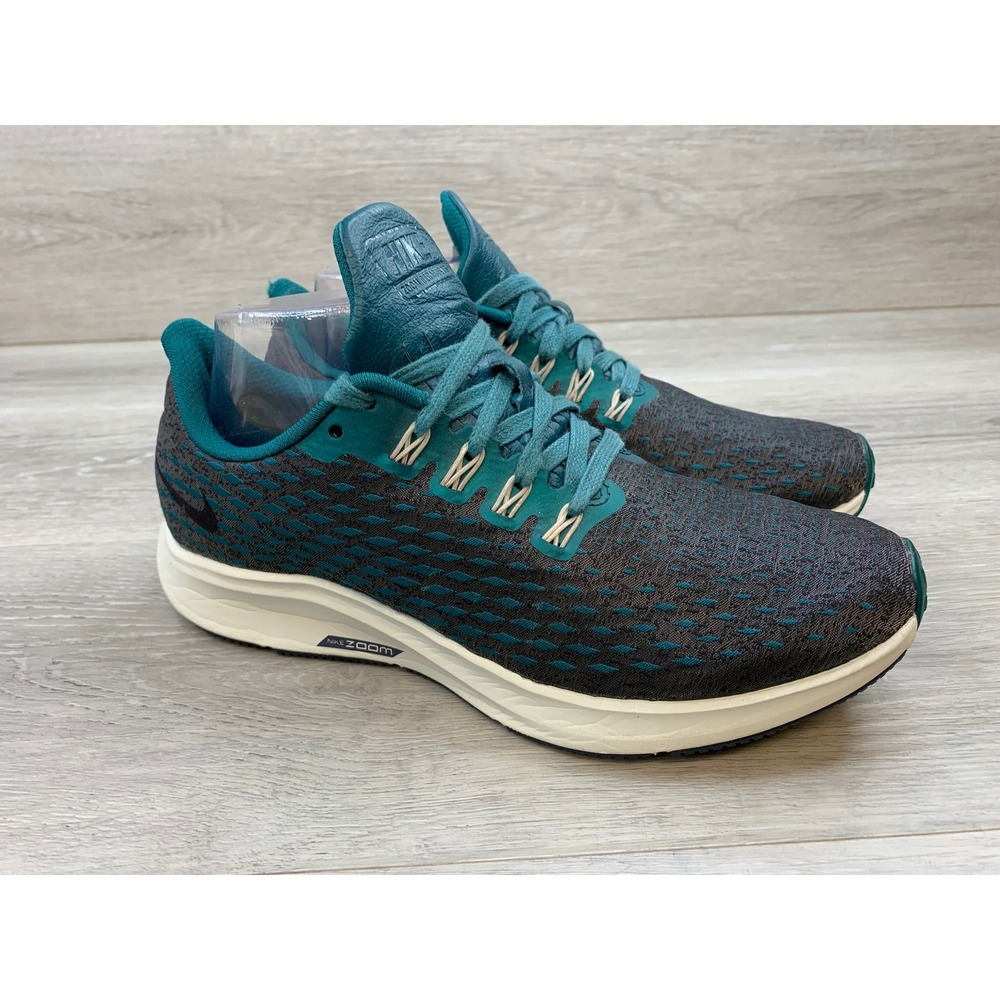 Nike Air Women's Zoom Pegasus 35 Teal Dark Grey Running 8 Casual Shoes